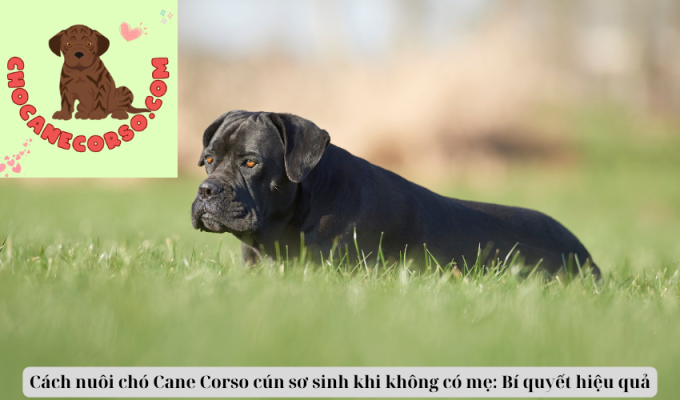 Cách nuôi chó Cane Corso cún sơ sinh khi không có mẹ: Bí quyết hiệu quả